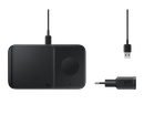 Samsung Wireless Charger Duo 9W With Travel Adapter Black (Renewed)