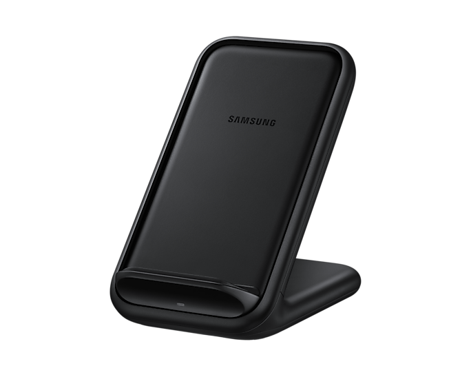 Samsung Wireless Charging Stand Built-In Cooling Fan 15W Black (Renewed)